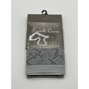 FRENCH CURVE Women's Gray Printed Stretch Pull-on Lightweight Leggings SZ M/L